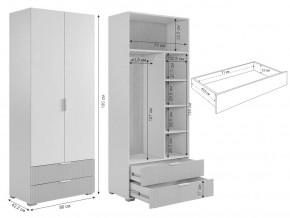 Шкаф двухдверный 120.01 Зефир белый в Копейске - kopejsk.mebel74.com | фото 2