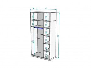 Шкаф Malta light H289 с антресолью HA3 Белый в Копейске - kopejsk.mebel74.com | фото 2