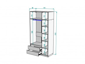 Шкаф Malta light H298 с антресолью HA3 Белый в Копейске - kopejsk.mebel74.com | фото 2