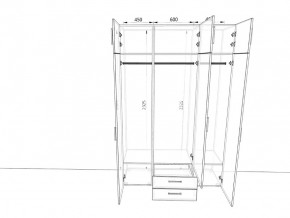 Шкаф распашной 1500А Антрацит в Копейске - kopejsk.mebel74.com | фото 2