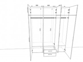 Шкаф распашной 1800А Антрацит в Копейске - kopejsk.mebel74.com | фото 2