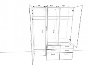 Шкаф распашной 1800К Антрацит в Копейске - kopejsk.mebel74.com | фото 2