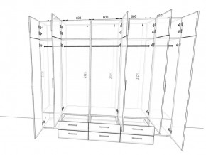 Шкаф распашной 2700А Антрацит в Копейске - kopejsk.mebel74.com | фото 2