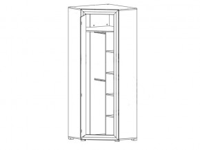 Шкаф угловой B136-SZFN1D Мальта сибирская лиственница в Копейске - kopejsk.mebel74.com | фото 2