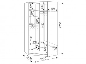 Шкаф угловой М34 Тиффани в Копейске - kopejsk.mebel74.com | фото 3