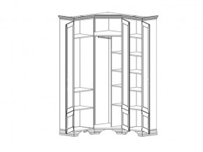 Шкаф угловой S320-SZFN5D Кентаки Белый в Копейске - kopejsk.mebel74.com | фото 2