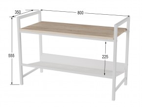 Скамья для прихожей Хигс дуб санремо/белый в Копейске - kopejsk.mebel74.com | фото 2