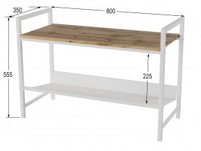 Скамья для прихожей Хигс ЛДСП дуб вотан/белый в Копейске - kopejsk.mebel74.com | фото 2