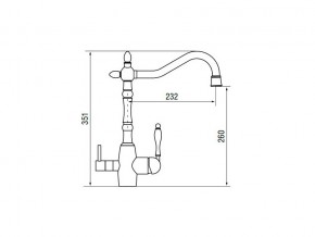 Смеситель Classic LM2193 Bronze в Копейске - kopejsk.mebel74.com | фото 2