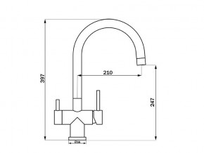 Смеситель Sprint Logic LM2191 Stainless Steel в Копейске - kopejsk.mebel74.com | фото 2