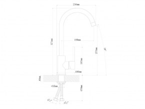 Смесители Florentina Альфа Нержавеющая сталь в Копейске - kopejsk.mebel74.com | фото 2