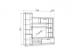 Стенка Макси дуб сонома/белое дерево в Копейске - kopejsk.mebel74.com | фото 2