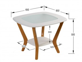 Стол журнальный Мельбурн Белый в Копейске - kopejsk.mebel74.com | фото 2