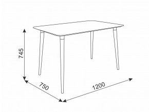 Стол обеденный Сканди 1 белый/светлый лак в Копейске - kopejsk.mebel74.com | фото 2