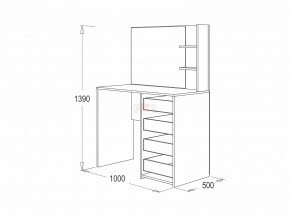 Стол туалетный Фант в Копейске - kopejsk.mebel74.com | фото 2