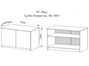 Тумба-антресоль Мори МА900.1 графит в Копейске - kopejsk.mebel74.com | фото 2