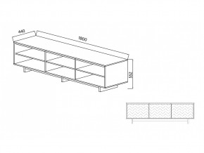 Тумба для ТВА Moderno-1800 Ф1 в Копейске - kopejsk.mebel74.com | фото 2