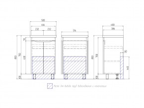 Тумба Grani 500-2-0 Фостер в Копейске - kopejsk.mebel74.com | фото 4