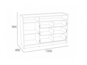 Тумба Оттавия НМ 011.59 Антрацит в Копейске - kopejsk.mebel74.com | фото 2