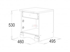 Тумба прикроватная Ольга 1н в Копейске - kopejsk.mebel74.com | фото 2