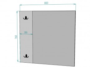 Зеркало Лофт Z10 ширина 800 в Копейске - kopejsk.mebel74.com | фото 2